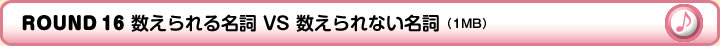 ROUND 16 数えられる名詞 VS 数えられない名詞（1MB）